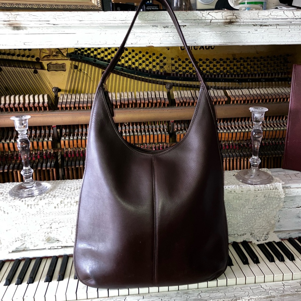 Coach Brown Leather Hobo Shoulder Bag